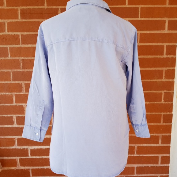 NWT Lauren James- Sky Blue Long Sleave Shirt - Picture 2 of 8